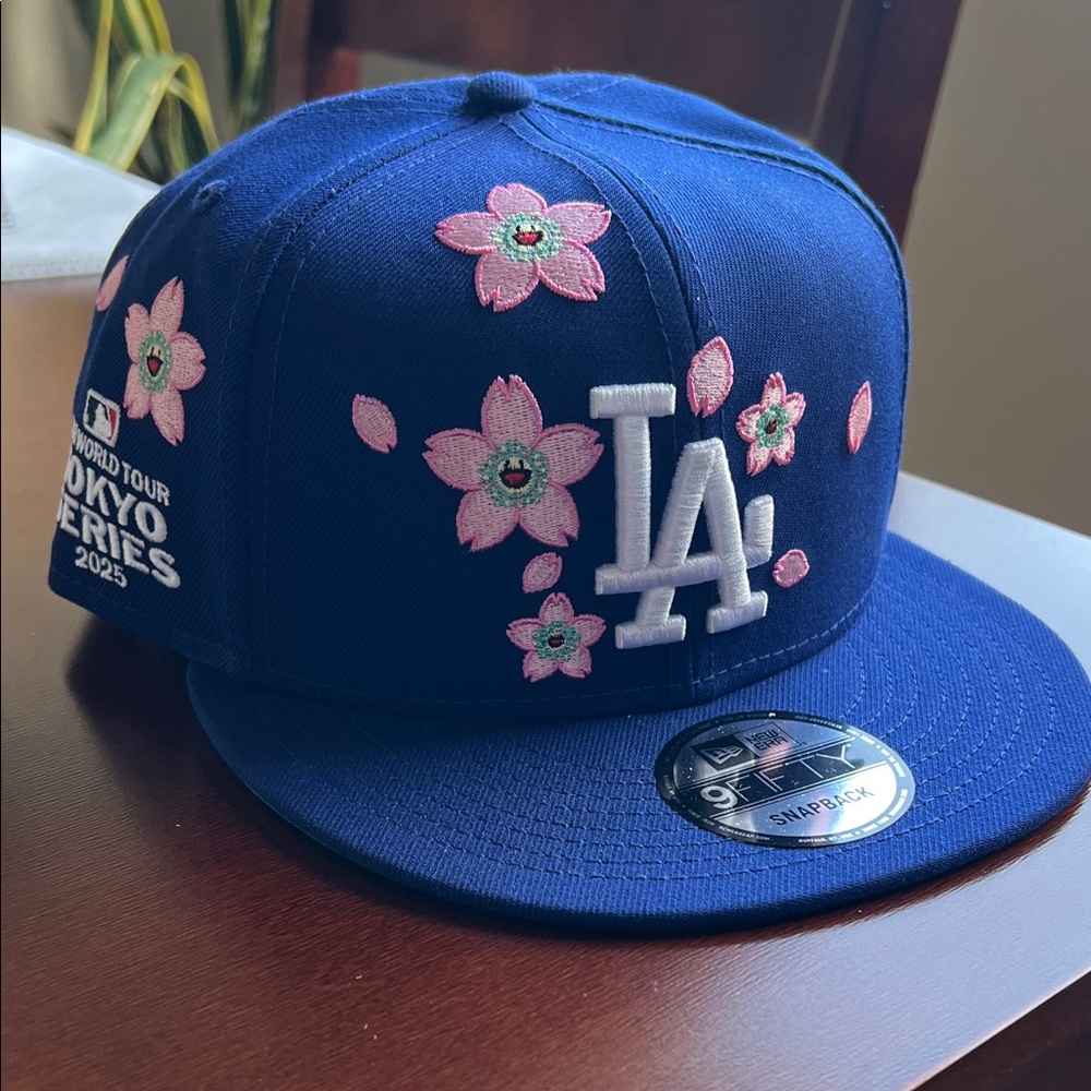 Takashi Murakami x Dodgers MLB World Tour Tokyo Series 2025 Snapback Hat